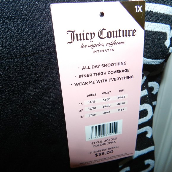 JUICY COUTURE Women’s Plus Seamless Shaping Biker Shorts🆕SEALED Ships Fast💨⚡🚚 - Picture 11 of 13